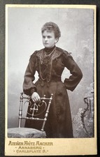 CDV Foto um 1900, Feine Dame