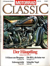 Zeitschrift Motorrad Classic #5 1990 Indian Chief BSA Laverda 750 Puch 800