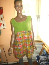 Lagenlook chice  Fleece  Zipfel Tunika Kleid Überwurf NEU Handarbeit Unikat -