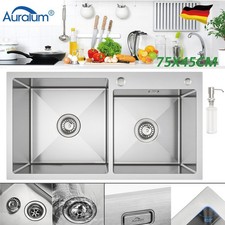 Edelstahl einbauspüle set - edelstahl,
