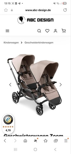 Geschwisterwagen abc design - geschwisterwagen,