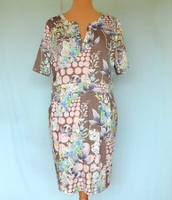 Damen Kleid mit Taschen Va bene Gr. 44 leichte Baumwolle Elasthan