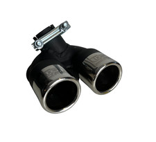 Doppelrohr Auspuffblende für SMART Fortwo Typ 451 2007-2010 2x60mm