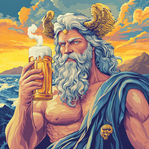 Wandtattoo aufkleber gott zeus - aufkleber,