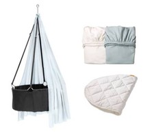 Leander Babywiege grau mit