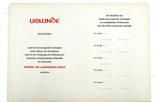 Ddr urkunden held - urkunden, der