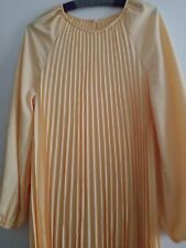 Gr. 42 44 NEU - Kleid Plissee mit Laternenärmel, Hängerchen, Ballkleid, gelb TOP