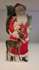 alter Weihnachtsmann Pappe, Aufsteller, Pappfigur, Aufstellfigur, Foreign