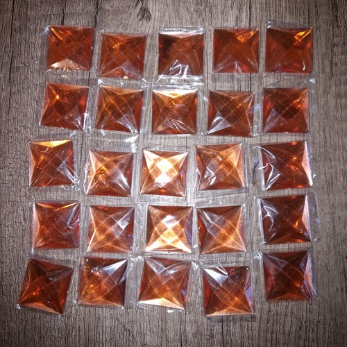 25x quadratische schmucksteine - 25x,