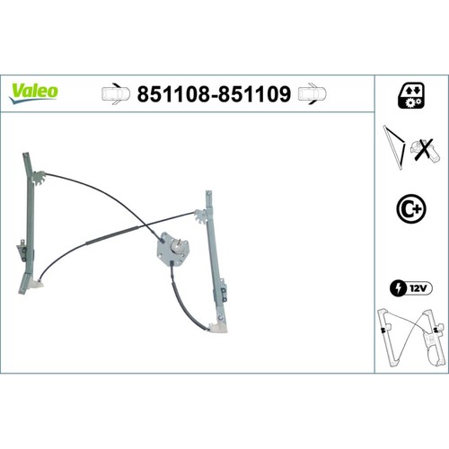 Fensterheber valeo 851108 - fensterheber, für