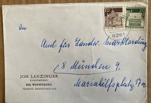 Bund brief von joh - joh., lanzinger