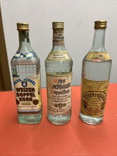 3 Flaschen original DDR Schnaps Nordhäuser Doppelkorn Bärensiegel Ährengold Korn
