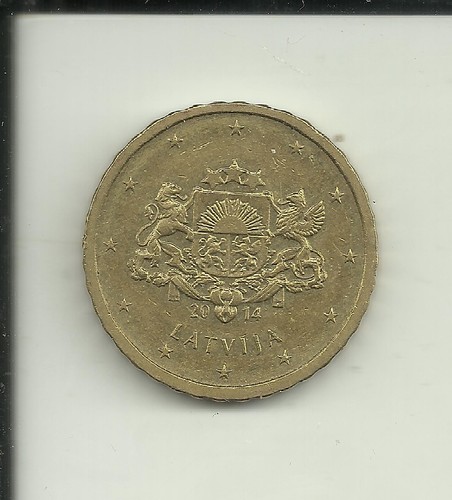 Lettland cent kursmünze - lettland,