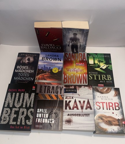 10x thriller bücherpaket - 10x,