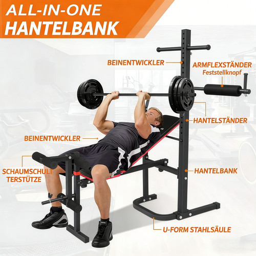 Klappbare hantelbank für - hantelbank,