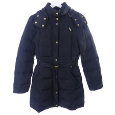 MANGO Daunenmantel Mantel Steppmantel Kapuze Daune Schwarz  Gr. S 36 