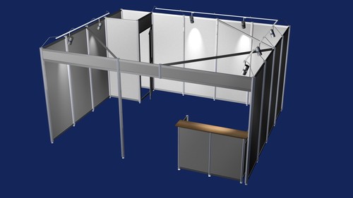 Messestand beleuchtung u - messestand, m.
