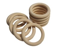 Holzringe ∅ 70 mm natur - 10