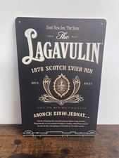 Blechschild LAGAVULIN Whisky Single Malt Werbeschild Vintage Retro 20x30cm BAR