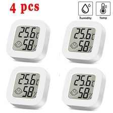 4x Digital Thermo-Hygrometer Thermometer Luftfeuchtigkeit Temperaturmessgerät