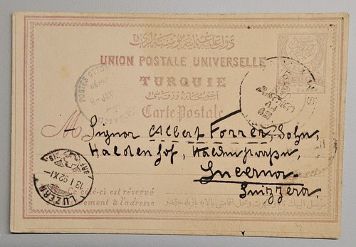 Postkarte türkei 1892 - 1892, in