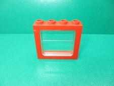Lego 1x Eisenbahn Fenster rot