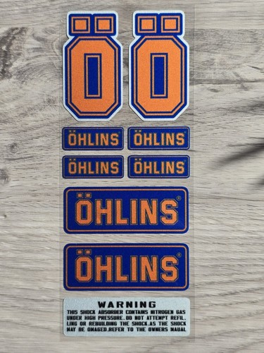 öhlins aufkleber set - aufkleber,