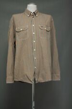 180 SD30 CAMEL ACTIVE Hemd Gr. XL orange türkis weiß kariert Langarm BUTTON DOWN