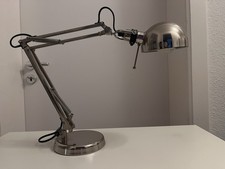FORSA Schreibtischlampe Stahl vernickelt  Arbeitsleuchte IKEA