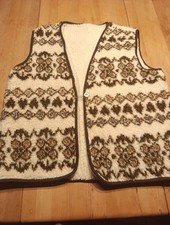 Echte Schurwolle Weste Merino