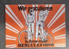 Betriebsanleitung Garantiekarte Hercules Fahrräder Kompaktrad etc. 1960er Jahre