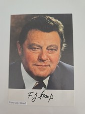 FRANZ JOSEF STRAUSS Autograph Signed Original Foto 10x15cm Autogramm Signiert 
