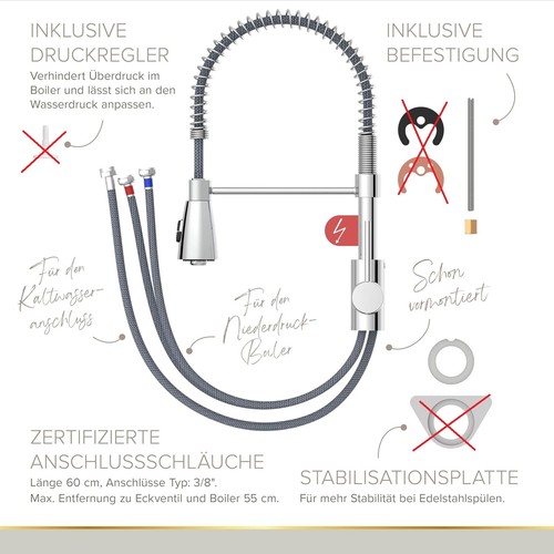 Lenz niederdruck kuchenarmatur - niederdruck,