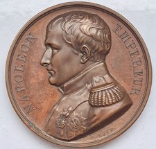 Antique french bronze medal - antique,