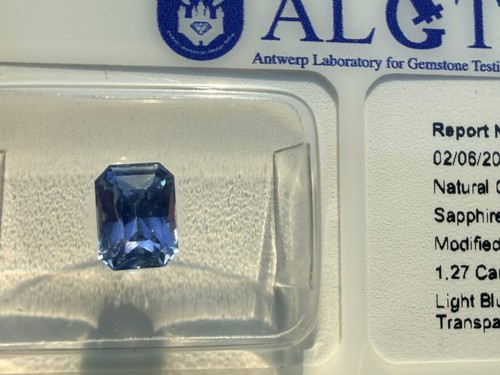 Treatment blue sapphire - -,