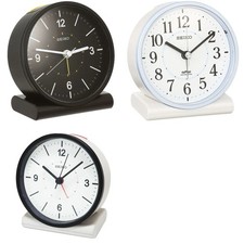 Seiko Uhr Analog Funkwecker Schwarz Blau Weiß KR328 Fr Japan