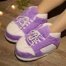 Winter Warm Slippers Indoor Unisex Sneaker Cotton Funny Sneakers Home Slip On**