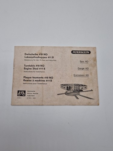 Märklin anleitung 410 u - märklin,