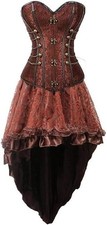 Vintage Corsage Korsett braun