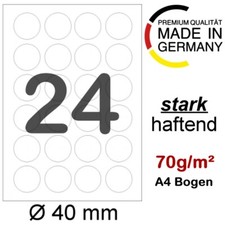 2400 runde Etiketten Ø 40 mm