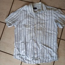 WEISS-BLAU GESTREIFTES HEMD v. CAMARGUE, Gr. 40/41