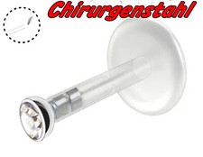 Lippenpiercing Bioflex Labret Ohr Lippe Stab Tragus Helix Stecker +BLITZVERSAND+
