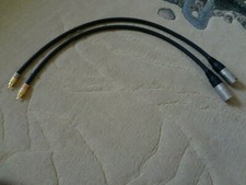 Viablue NF-S1 Silver Quattro Cinch auf XLR Kabel 0,5m 3 polig Neutrik Stecker.