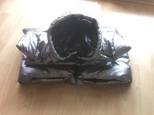 Glanznylonjacke in rosa XXL