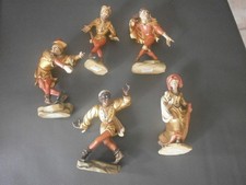 5 Holzfiguren handgeschnitzt von  Toni Baur  - gebraucht