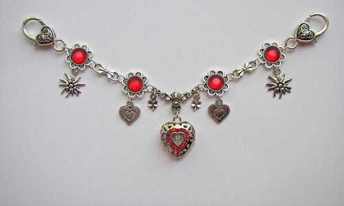 Dirndl charivari kette rot - dirndl,