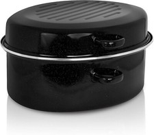 Gänsebräter oval 43 cm - 11,2 Liter INDUKTION Bräter