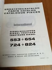 Orig. IHC Ersatzteilliste Inkl. Neuerung 553 654 724 824  Traktor KJ