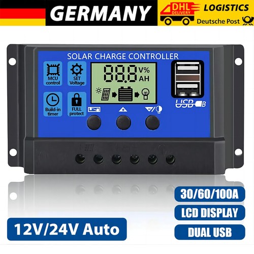 12v 24v solar laderegler - solar, 100a