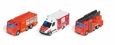 SIKU Notruf Set 6326 Notrufzentrale Feuerwehr Rettungswagen Modellauto